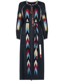 Arizona embroidered midi dress