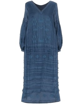Neptune embroidered midi dress