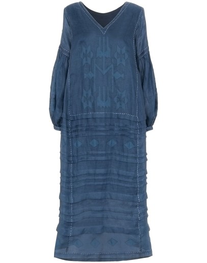 Neptune embroidered midi dress