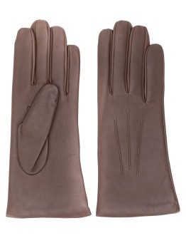 short leather gloves 