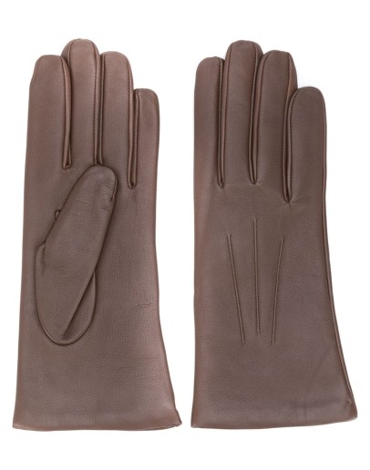 short leather gloves 