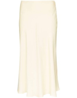 silk midi skirt