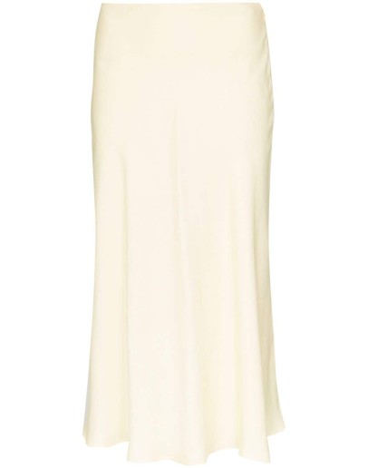 silk midi skirt