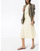 silk midi skirt