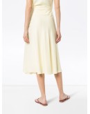 silk midi skirt