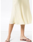 silk midi skirt