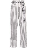 Tigist Pie striped belted trousers