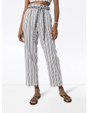 Tigist Pie striped belted trousers