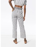 Tigist Pie striped belted trousers