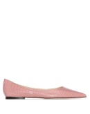 Love croc-effect leather pumps