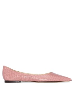 Love croc-effect leather pumps