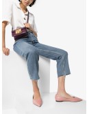 Love croc-effect leather pumps