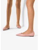 Love croc-effect leather pumps