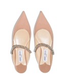 Bing embellished strap flat pumps