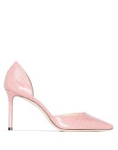 Esther 85mm crocodile effect pumps