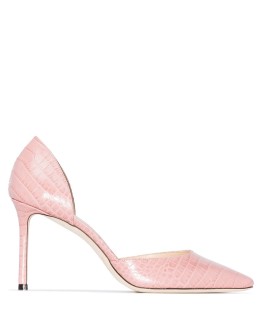 Esther 85mm crocodile effect pumps