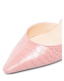 Esther 85mm crocodile effect pumps