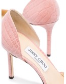 Esther 85mm crocodile effect pumps