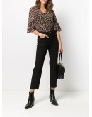 High Rise Stove Pipe Jeans