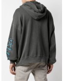 oversized logo print hoodie