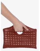 Anouk quilted clutch