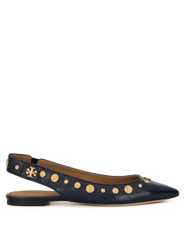 Kira stud slingback flats