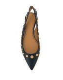 Kira stud slingback flats