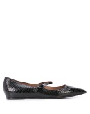 Hermione embossed ballerina shoes