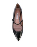 Hermione embossed ballerina shoes