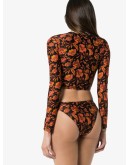 hibiscus print rashguard