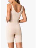 Thinstincts open-bust mid-thigh bodysuit