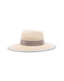Cindy grosgrain-trimmed straw hat