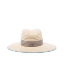 Cindy grosgrain-trimmed straw hat