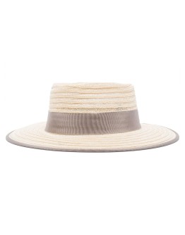 Gerhard grosgrain-trimmed straw hat