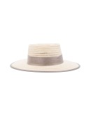 Gerhard grosgrain-trimmed straw hat