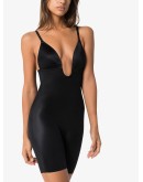 Suit Your Fancy plunge low-back mid-thigh bodysuit