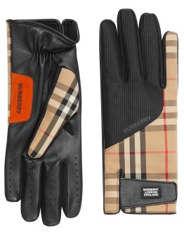 vintage check gloves