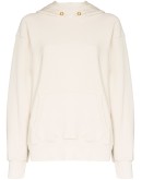 cropped cotton hoodie