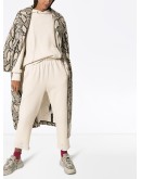 cropped cotton hoodie
