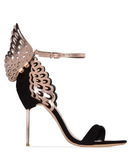 Evangeline 100mm butterfly ankle sandals
