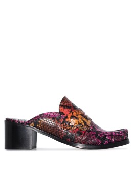 x Patrick Cox Iconic snake-effect mules