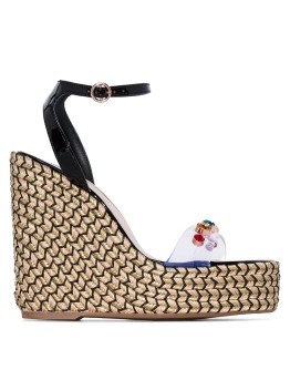 Dina 100mm rainbow gem espadrilles