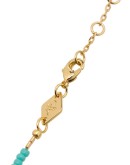 18K gold-plated Emmanuelle turquoise beaded bracelet 