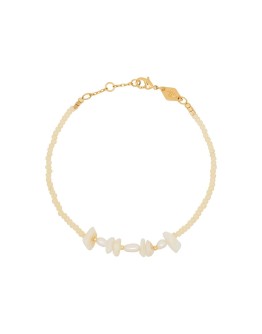 18kt yellow gold pearl bracelet