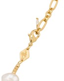 18K gold-plated Dolores howlite star and pearl bracelet