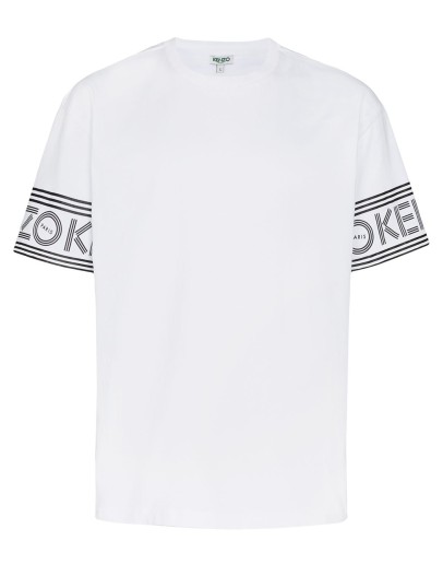 logo print sleeve T-shirt