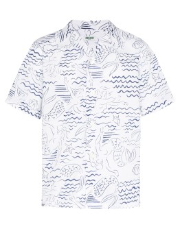 Waves Mermaids print shirt 