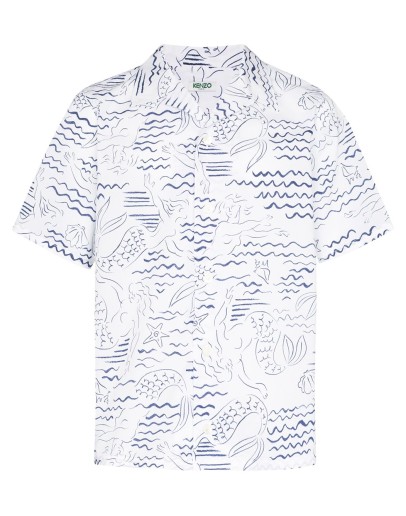 Waves Mermaids print shirt 