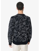 logo-embroidered mermaid print sweatshirt 