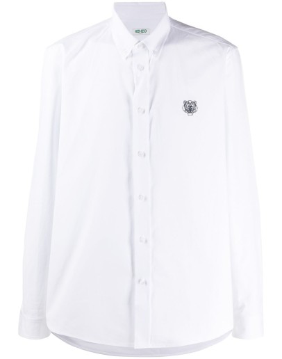 Tiger logo embroidered shirt 